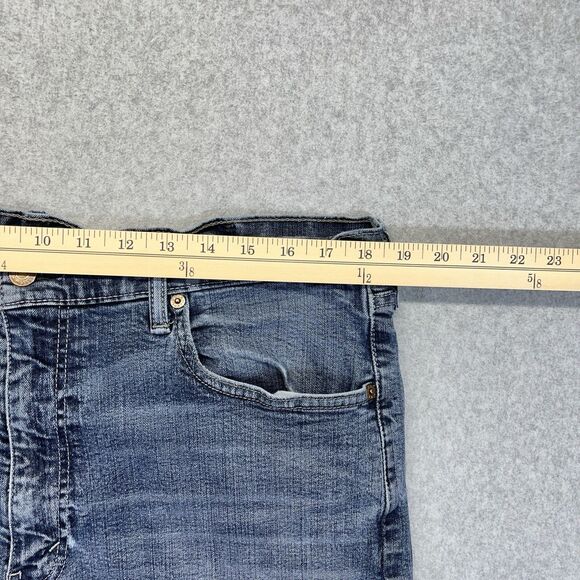 Levi’s 505 Jeans Mens 38x34 Blue Straight Leg Regular Fit Denim Pants - Picture 6 of 11